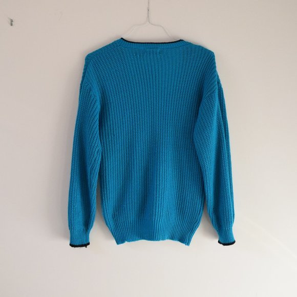 RAPIDO Vintage Knit Button Up V-neck Cardigan Sweater | Size M - Picture 3 of 4